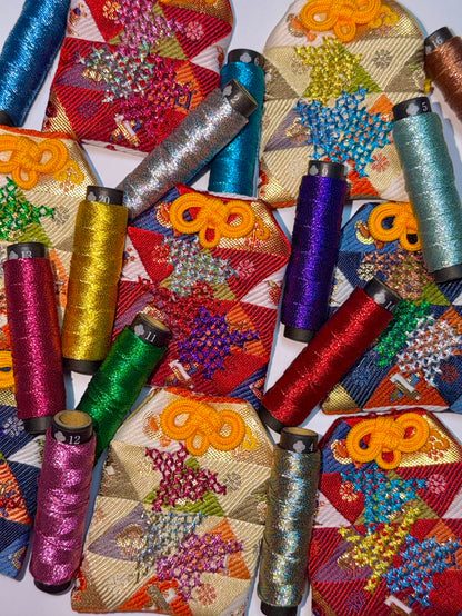 【DANIELA MARIBELコラボ夏祭り限定刺繍お守り】クロス刺繍柄